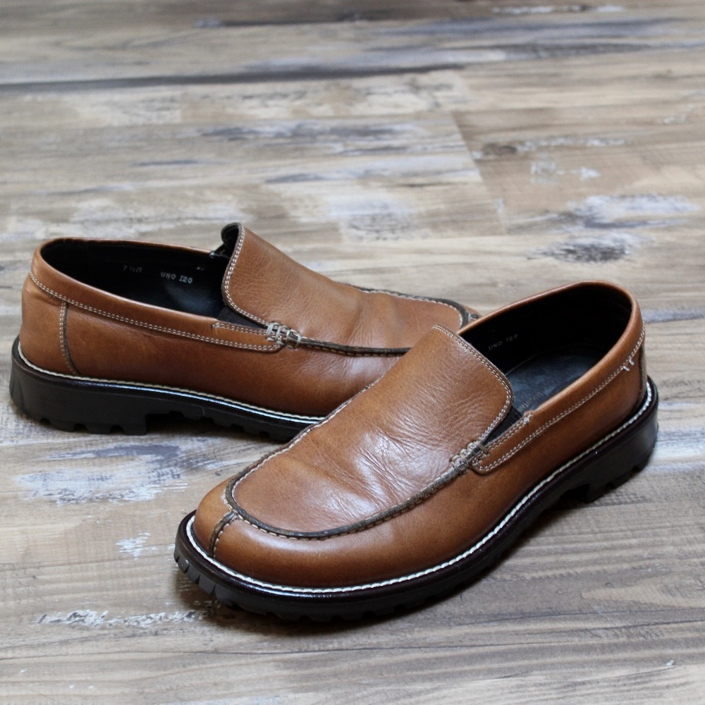 DJ Pliner Men's Tan Loafers— Size 7.5